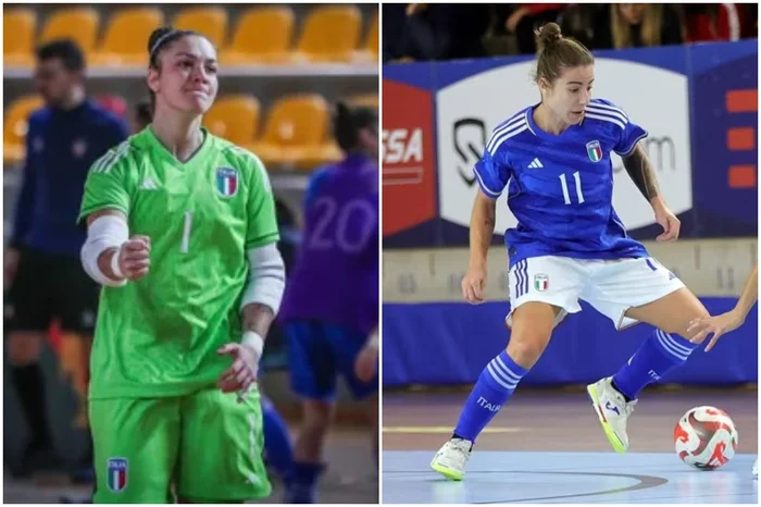 Montagem sobre fotos de Federação Italiana de Futsal e Fifa