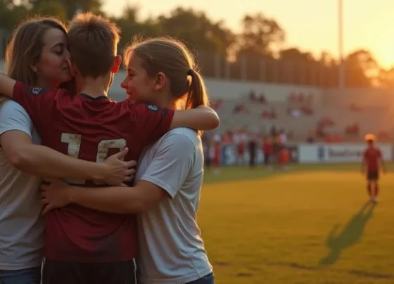 Atleta treinando futebol em campo gramado durante o dia