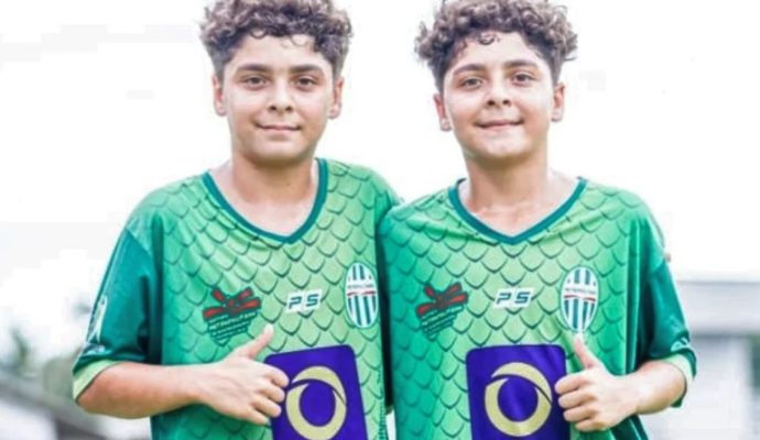 Gêmeos entram juntos para o sub-15 do Metropolitano/SC