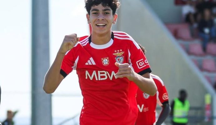 Promessa do Benfica entra na lista da Seleção Brasileira Sub-15